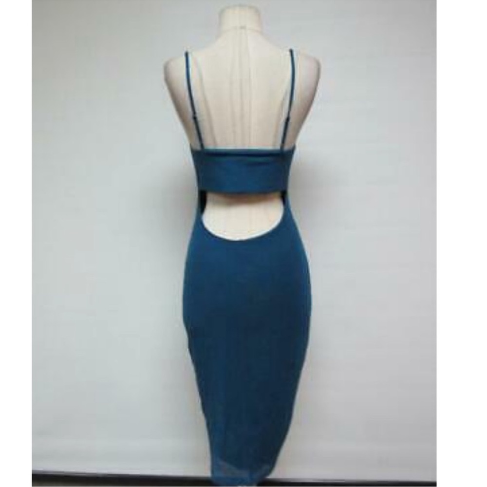 Express cut-out ribbed midi dress